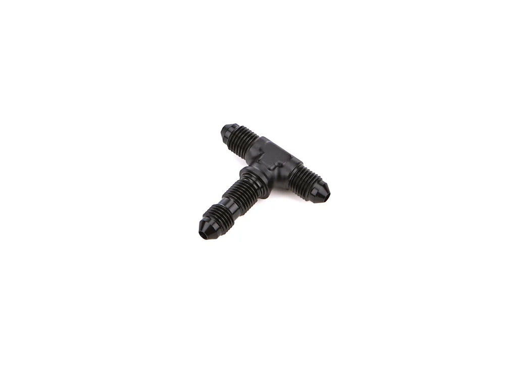 Redhorse Performance 4AN Bulkhead Adapter Tee Bulkhead On Side Black