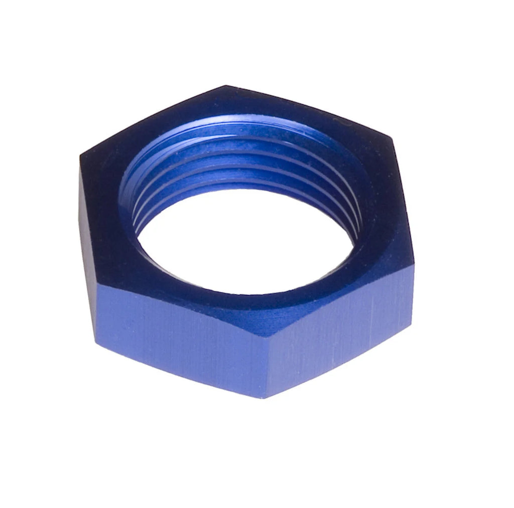 Redhorse Performance 4AN Bulkhead Nuts Aluminum Blue 2/pkg