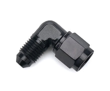 Load image into Gallery viewer, Redhorse Performance 4AN male to 4AN Female Fitting  90-Deg  Black 8290-04-04-2