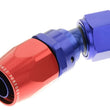 Load image into Gallery viewer, Redhorse Performance 4an 30-Deg Hose End Double Swivel Red/Blue 1030-04-1