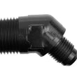 Load image into Gallery viewer, 6AN 45Deg Male Adapter to 1/2in NPT Male Black