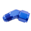 Load image into Gallery viewer, 6AN Male to 6AN Female 45Deg Blue