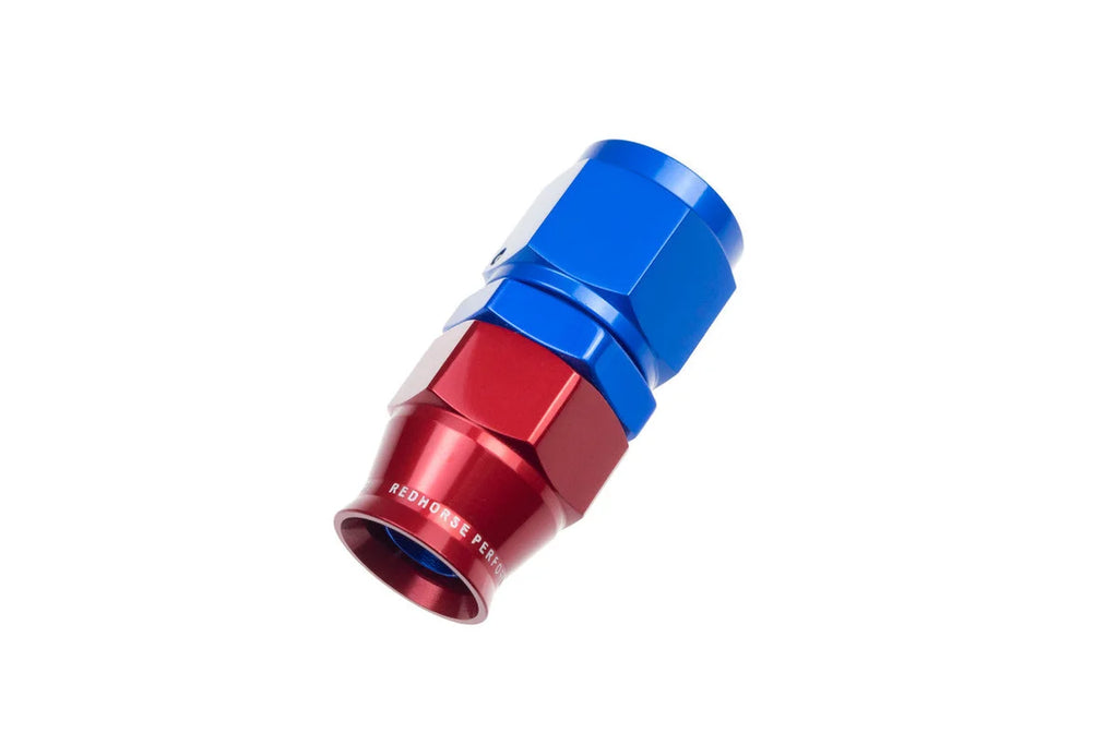 Redhorse Performance 6AN PTFE Hose Ends Blue STR 1200-06-1