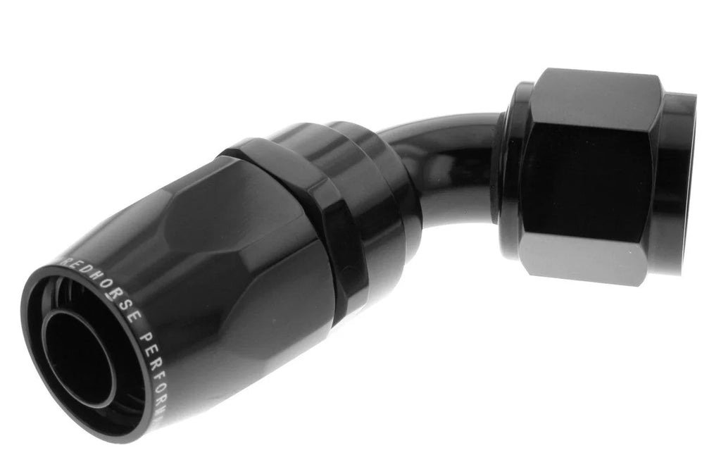 Redhorse Performance 6AN Swivel Hose Ends Black 60 1060-06-2