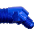 Load image into Gallery viewer, 8AN 45Deg Male Adapter to 3/8in NPT Male Blue