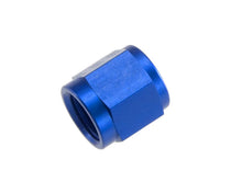 Load image into Gallery viewer, Redhorse Performance 8AN Aluminum Tube Nuts 3/4in x 16 Blue - 2/pkg 818-08-1