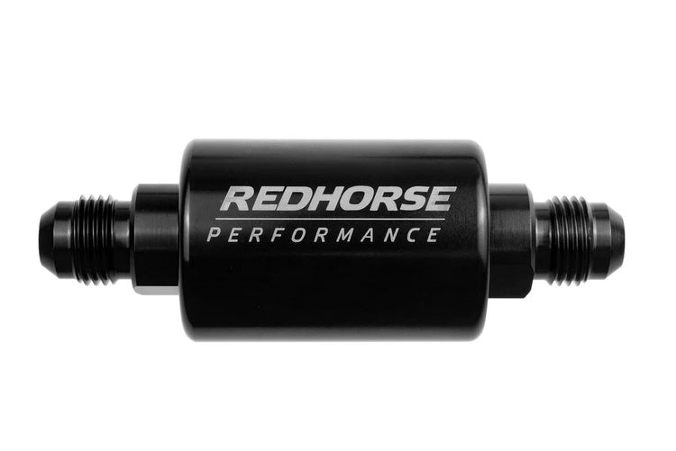 Redhorse Performance 8AN Fuel Filter- Black 4151-08-2
