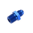 Load image into Gallery viewer, 8AN STR Male Adapter 3/4in NPT Male Blue