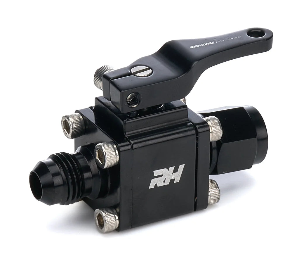 Redhorse Performance Inline Shut Off Valve 6AN Female Inlet/Outlet 4676-06-06-2