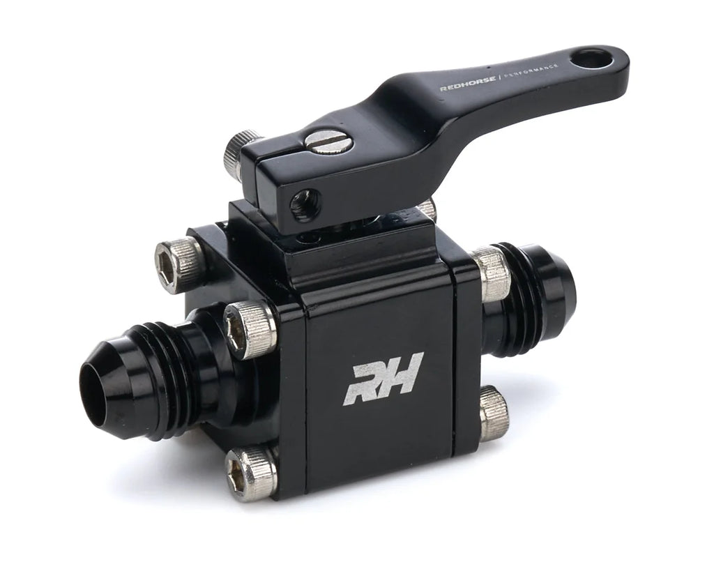 Redhorse Performance Inline Shut Off Valve 6AN Male Inlet/Outlet 4675-06-06-2