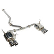 Load image into Gallery viewer, Remark 08-14 Subaru WRX STi GR Hatch Cat-Back Exhaust w/ SS Quad Tips (Non-Resonated)