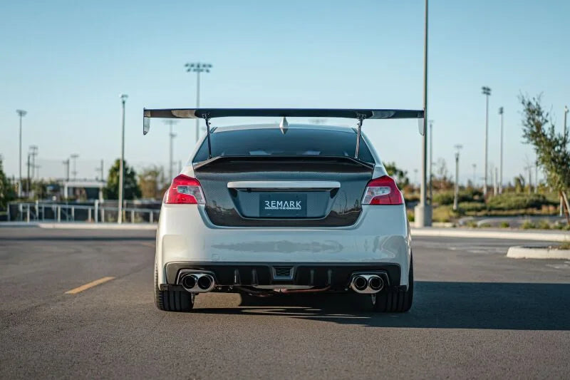 Remark 15-21 Subaru WRX/STI VA Axle Back Exhaust w/Burnt Stainless Steel Dual Wall Tip - Side View