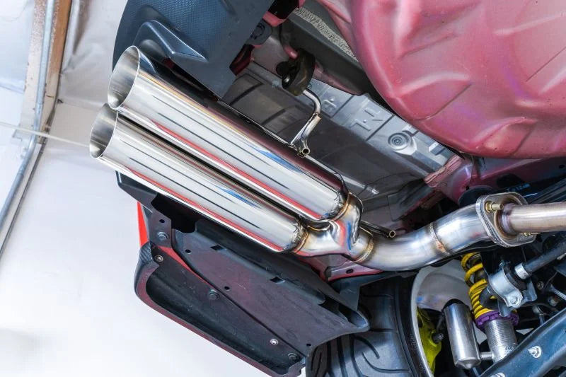 Remark 2015+ Subaru WRX/STI VA Boso Edition Axle Back Exhaust w/ Stainless Steel Single Wall Tip - Detail View