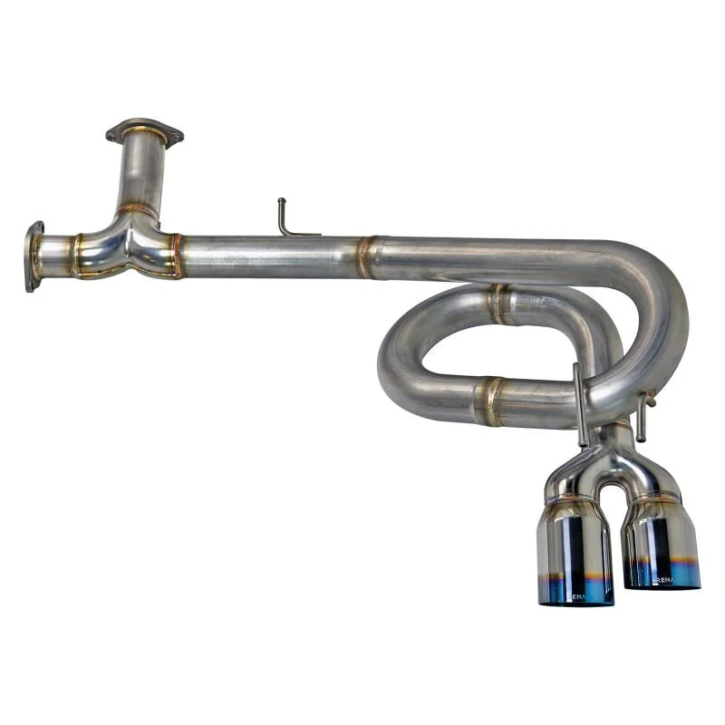 Remark 2022+ Honda Civic Sport Hatchback FL2 (Link Loop) Catback Exhaust Burnt Stainless Steel Tip - Main Product View
