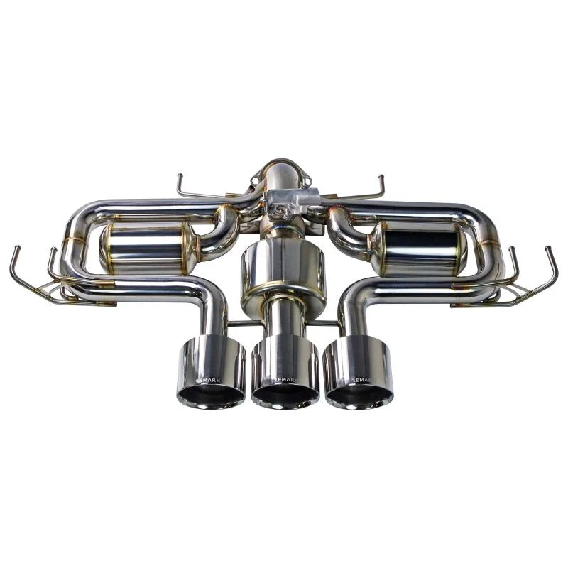 Remark 2023+ Honda Civic Type-R (FL5) Triple Tip Catback Exhaust w/ Triple Tip & Front Pipe - Main Product View