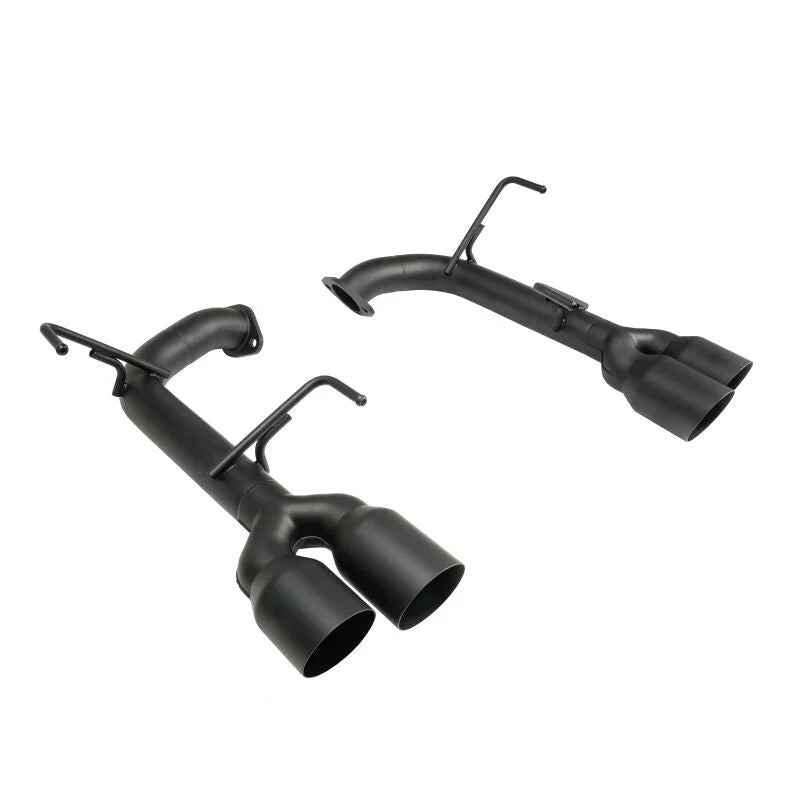 Remark Axle Back Exhaust Stainless Steel Single Wall Tip 4in Cerakote Black fits 2015-2022 Subaru WRX STI VA - Side View