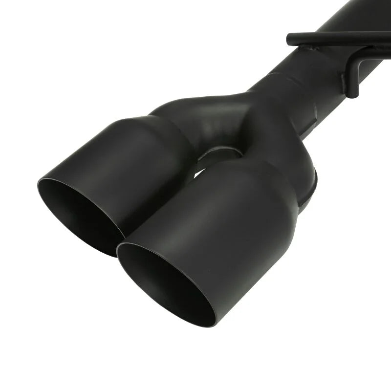 Remark Axle Back Exhaust Stainless Steel Single Wall Tip 4in Cerakote Black fits 2015-2022 Subaru WRX STI VA - Detail View