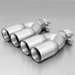 Load image into Gallery viewer, Remus 76mm Straight Cut Chromed Tail Pipe Set (Pair) fits 2006 Peugeot 207 3 &amp; 5 Door 1.4L Hdi / 1.6L Hdi