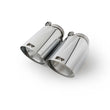 Load image into Gallery viewer, Remus Stainless Steel 102mm Angled Straight Cut Chrome w/Adj Clamp Tail Pipe Set (Pair)
