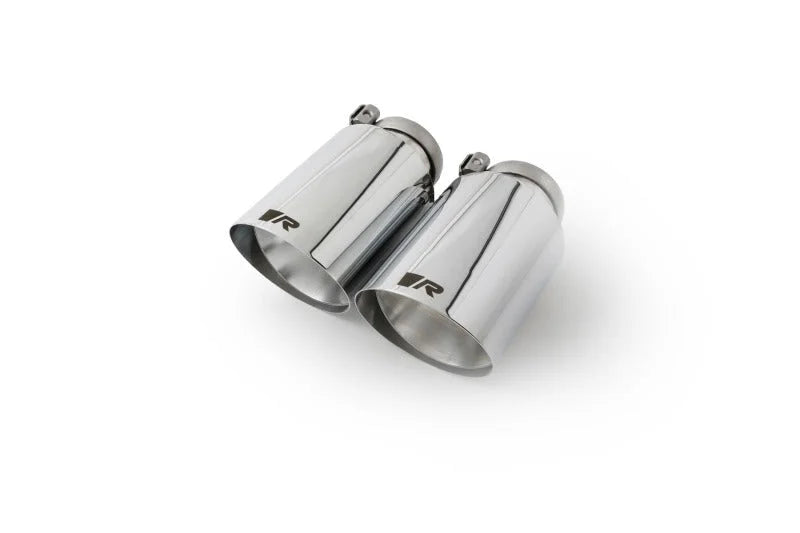 Remus Stainless Steel 102mm Angled Straight Cut Chrome w/Adj Clamp Tail Pipe Set (Pair)