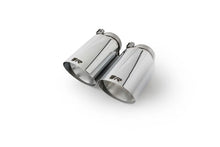 Load image into Gallery viewer, Remus Stainless Steel 102mm Angled Straight Cut Chrome w/Adj Clamp Tail Pipe Set (Pair)