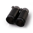 Load image into Gallery viewer, Remus Stainless Steel 84mm Black Chrome Straight w/Carbon Insert Tail Pipe Set (Pair)