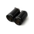 Load image into Gallery viewer, Remus Stainless Steel 98mm Black Chrome Straight w/Carbon Insert Tail Pipe Set (Pair)