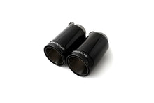 Load image into Gallery viewer, Remus Stainless Steel 98mm Straight Black Chrome w/Carbon Insert Tail Pipe Set (Quad Tips)