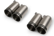 Load image into Gallery viewer, Remus Stainless Steel 98mm Straight Polished w/Carbon Insert Tail Pipe Set (Quad Tips)