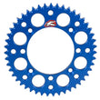 Load image into Gallery viewer, Renthal 02-17 Yamaha YZ85 Rear Grooved Sprocket -Blue 428-52P Teeth - Side View