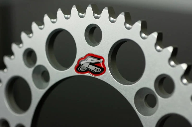 Renthal 02-17 Yamaha YZ85 Rear Grooved Sprocket -Silver 428-52P Teeth - Main Product View