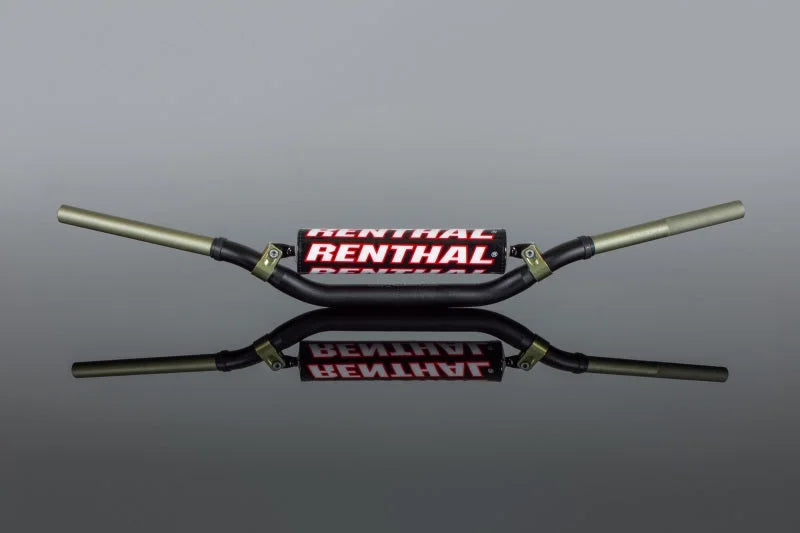 Renthal 09-12 KTM SX/SX-F/ 06-13 Suzuki RM/RMZ/ 18-21 Yamaha YZ-F 7/8 Twinwall Handlebar - Black - Side View