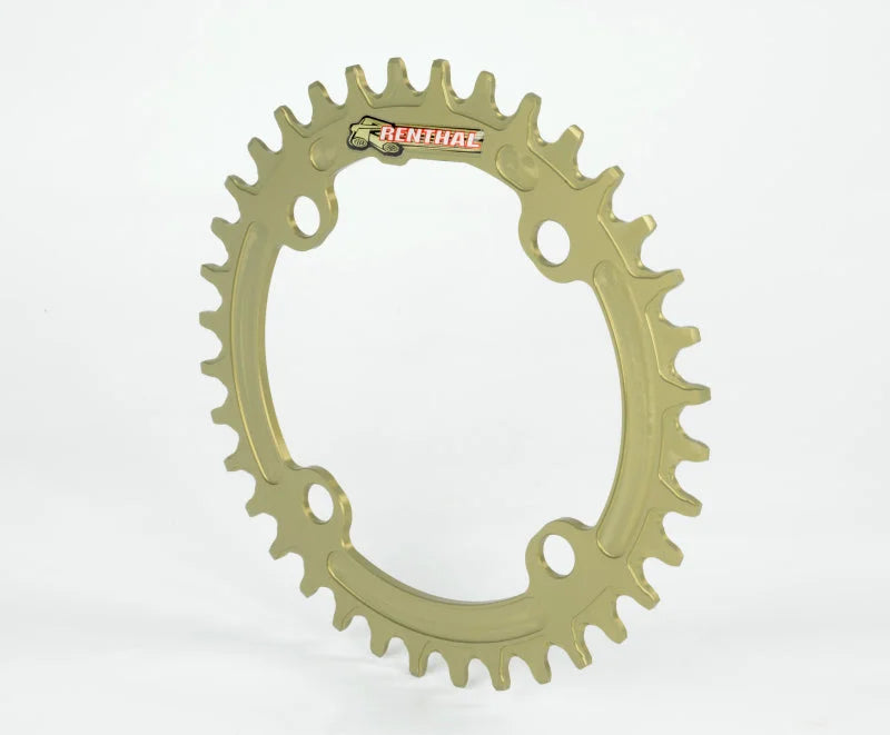 Renthal 1XR Chainring 104 mm. BCD 38T - Hard Anodized Aluminum Gold