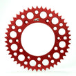 Load image into Gallery viewer, Renthal 2019 GasGAs TXE Rear Grooved Sprocket - Red 520-43P Teeth - Side View