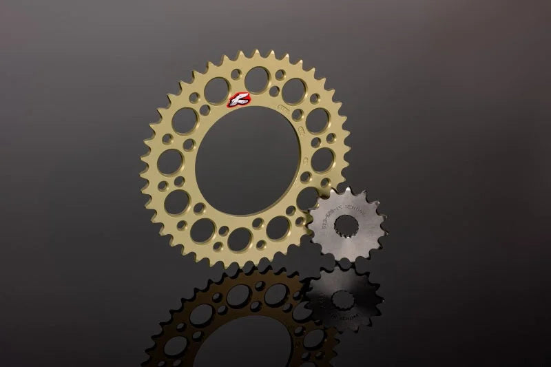 Renthal 21+ Royal Enfield 350 Hunter/Meteor/Classic Reborn Rear Sprocket - 520-42P Teeth Hard And - Side View