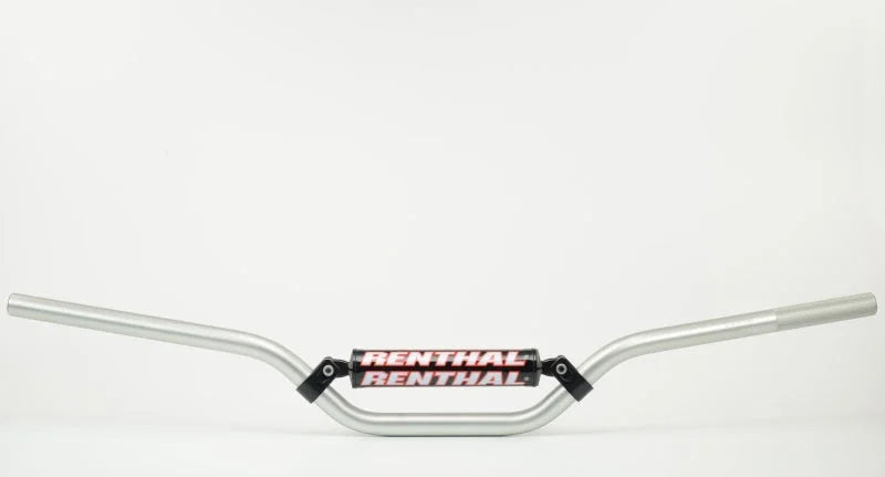 Renthal 5.0 Trials 7/8 in. Handlebar - Silver - Back View