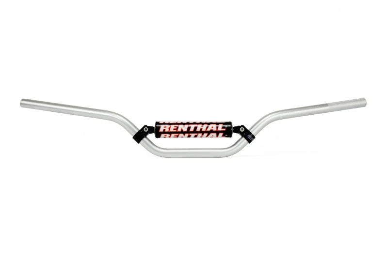 Renthal 5.5 Trials 7/8 in. Handlebar - Silver - Back View