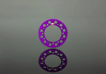 Load image into Gallery viewer, Renthal 89+ Suzuki RMZ250-450/ RM125-250 Rear Grooved Sprocket - Purple 520-50 Teeth