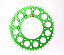 Load image into Gallery viewer, Renthal 98-24 Kawasaki KX 80/85L/85II/100/112 Rear Grooved Sprocket - Green 420-51P Teeth