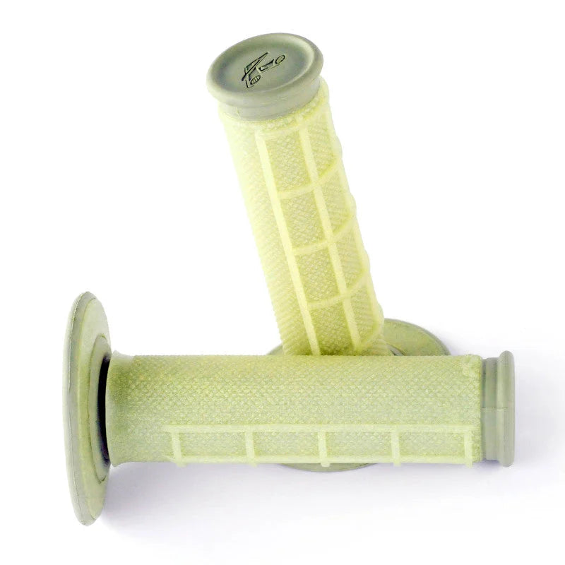 Renthal MX Dual Compound Grips 1/2 Waffle - Kevlar - Side View