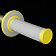 Load image into Gallery viewer, Renthal MX Dual Compound Grips Tapered 1/2 Waffle - Grey/ Yellow - Side View
