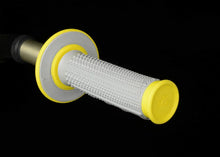 Load image into Gallery viewer, Renthal MX Dual Compound Grips Tapered 1/2 Waffle - Grey/ Yellow - Side View