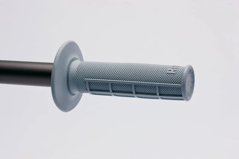 Renthal MX Grips Soft Diamond/ Waffle - Light Grey - Side View