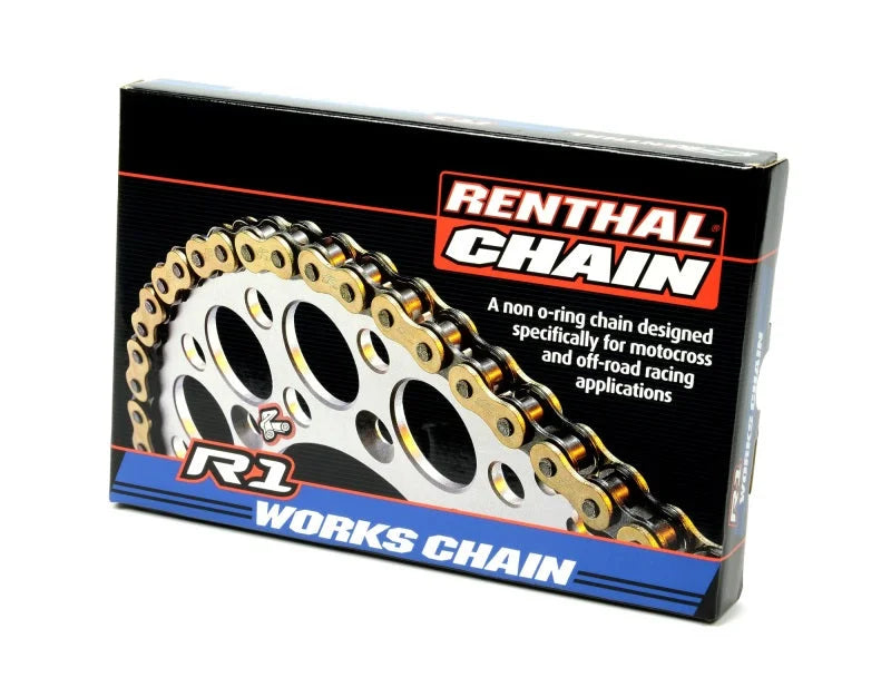 Renthal R1 415-112L Gold Chain - Side View