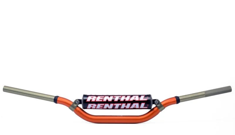 Renthal RC/ 04+ Honda CRF/ 06+ Kawasaki KX/ KXF Twinwall Pad - Orange - Side View