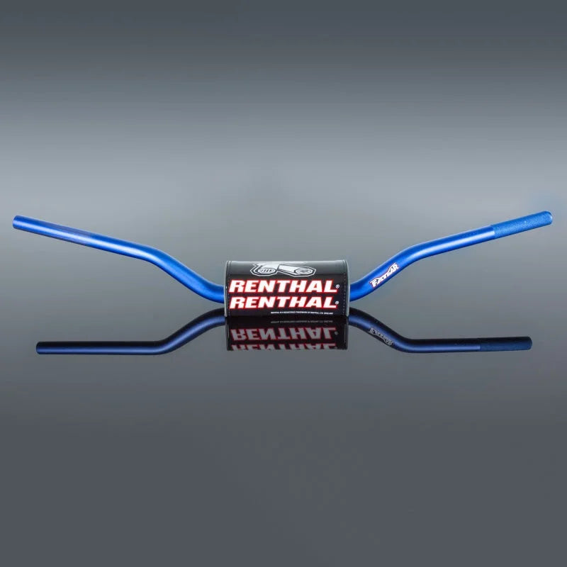 Renthal RC High Fatbar - Blue - Side View
