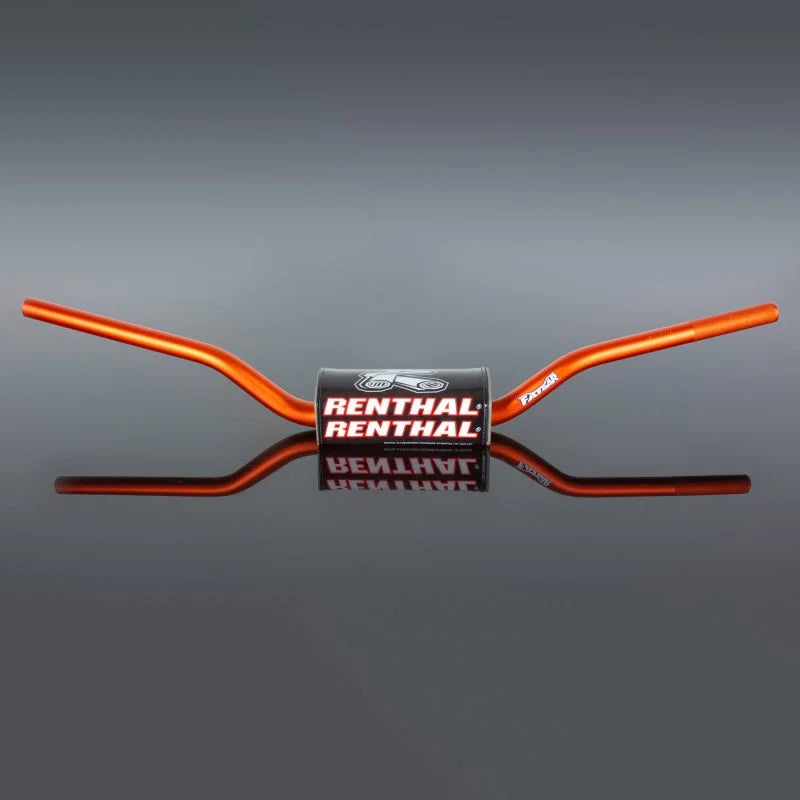 Renthal RC High Fatbar- Orange - Side View