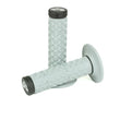 Load image into Gallery viewer, Renthal Soft/Firm MX Dual Compound Grips Tapered 1/2 Waffle - Gray/Black - Side View