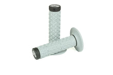 Load image into Gallery viewer, Renthal Soft/Firm MX Dual Compound Grips Tapered 1/2 Waffle - Gray/Black - Side View