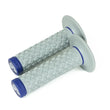 Load image into Gallery viewer, Renthal Soft/Firm MX Dual Compound Grips Tapered 1/2 Waffle - Gray/Blue - Main Product View